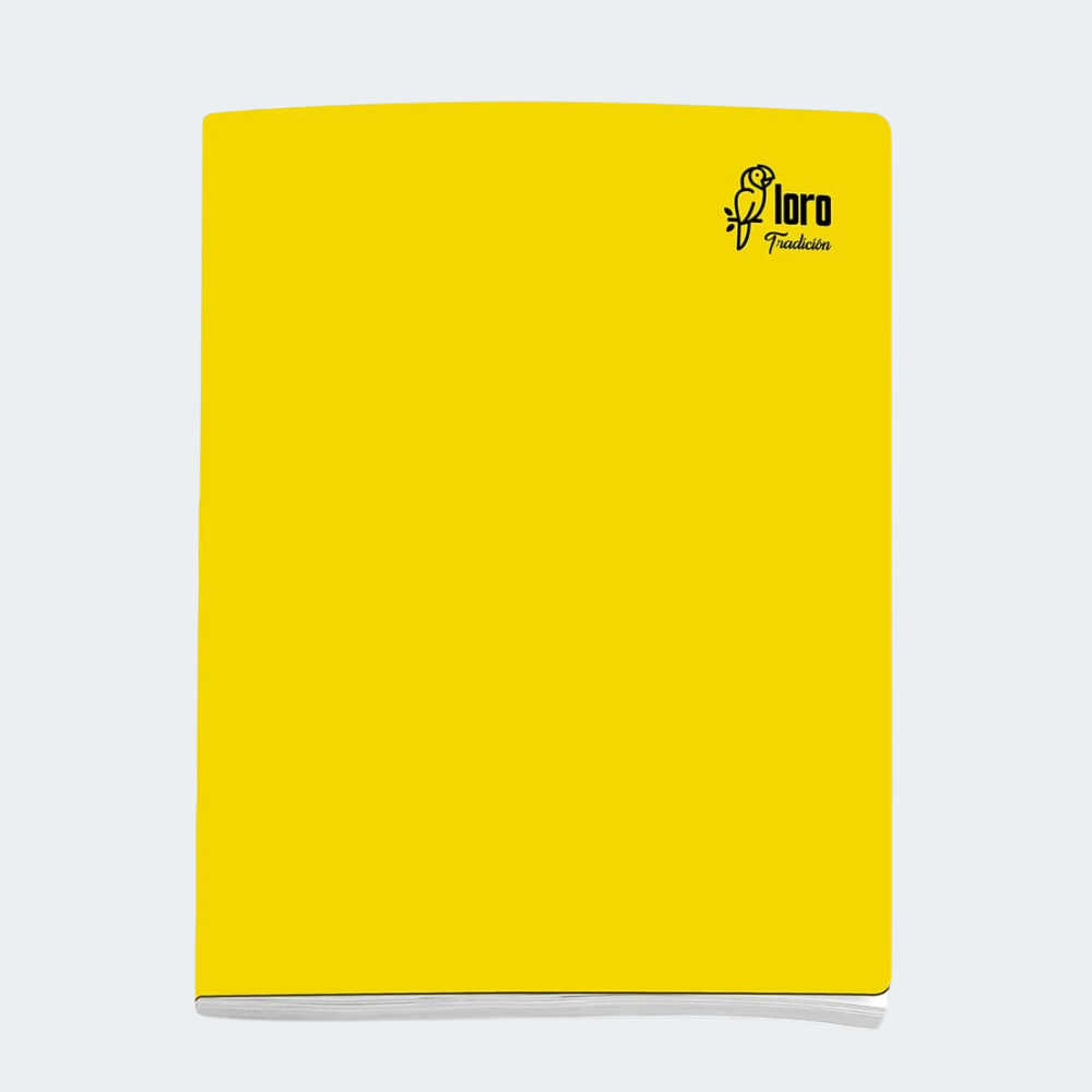 Cuaderno Loro triple renglón sombreado